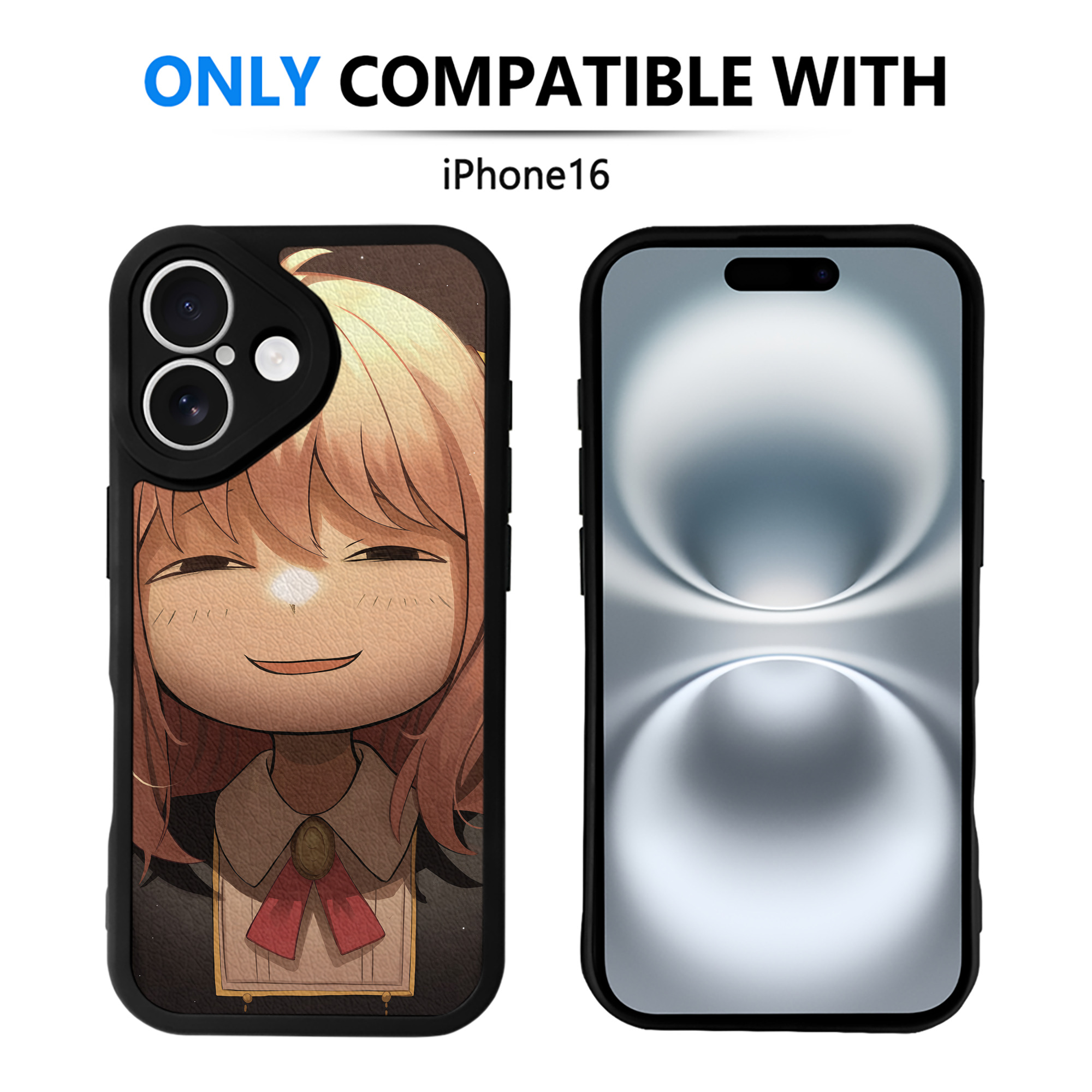 （画像用） SPY×FAMILY间谍家家酒 【iPhone 16シリーズ対応】シリコンスマホケース（レザー調） 材質：シリコン